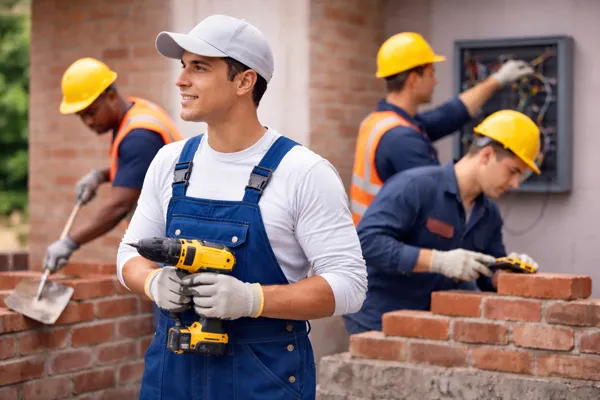 Hire skilled tradespeople - vetted bricklayers, painters and carpenters on Grafter UK